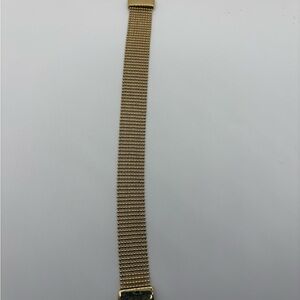 ✨ Vintage Monet Gold-Tone Wide Mesh Bracelet – Statement Jewelry